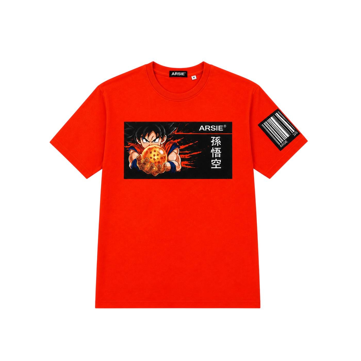 Arsie - Camiseta Naranja para Hombre - Goku