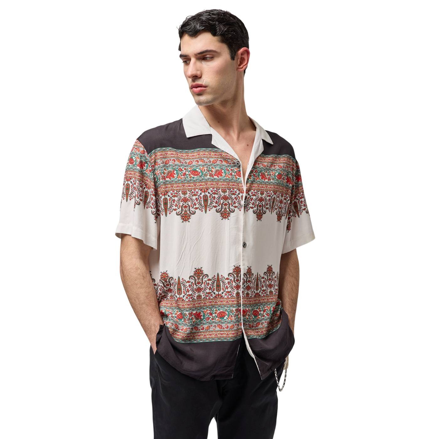 Gianni Lupo - Camisa Negra para Hombre