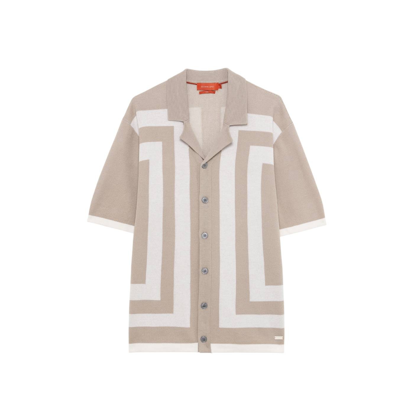 Gianni Lupo - Camisa Beige para Hombre